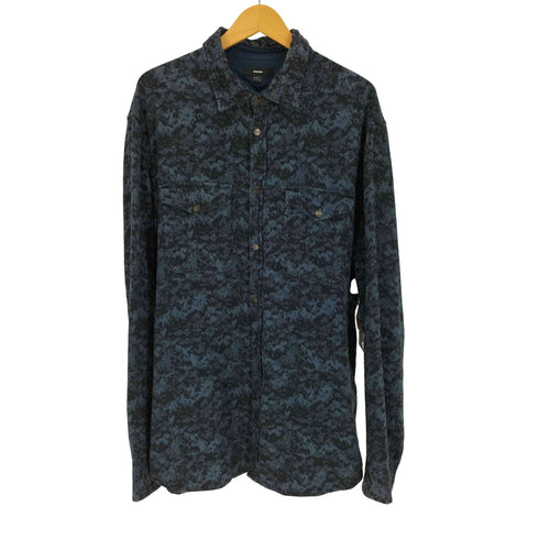 ディーゼル DIESEL ロゴプレート 総柄 L/S シャツ メンズ import:XXL