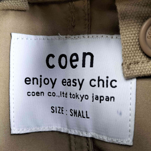 コーエン coen 撥水オーバーサイズワイドステンカラーコート メンズ JPN:S