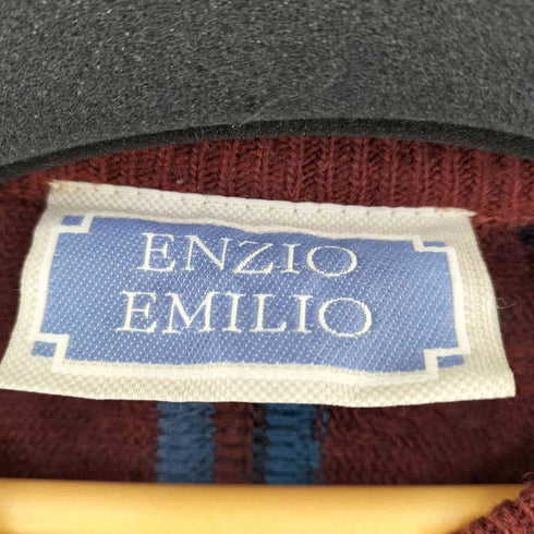 ENZIO EMILIO ウール混 3Dニット メンズ