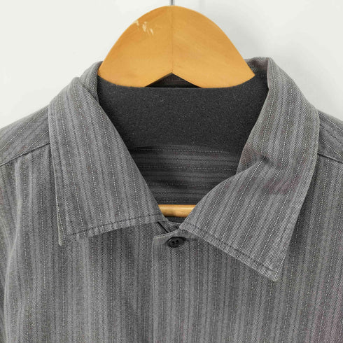 ワイズフォーメン Ys for men 90S-00S ダブルポケットL/Sストライプシャツ メンズ