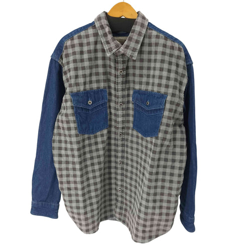 リーバイス Levis SilverTab LOOSE FIT コーデュロイ切替オーバーサイズデニムシャツジャケット メンズ JPN:L