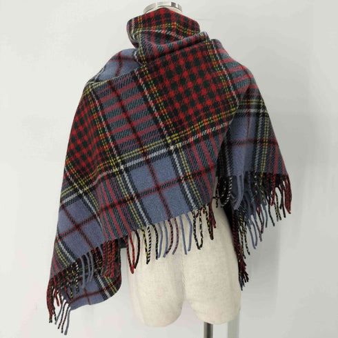 HIGHLAMD TWEEDS チェック ウール マフラー レディース