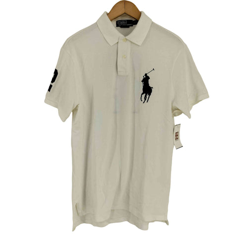 ポロバイラルフローレン Polo by RALPH LAUREN CUSTOM FIT ビッグポニー ナンバリング ポロシャツ メンズ import:L