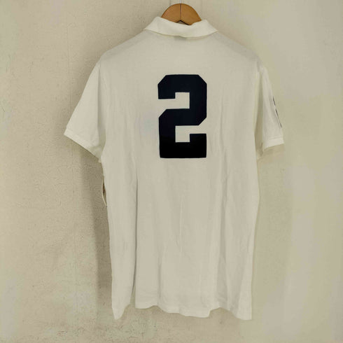ポロバイラルフローレン Polo by RALPH LAUREN CUSTOM FIT ビッグポニー ナンバリング ポロシャツ メンズ import:L