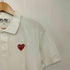 プレイコムデギャルソン PLAY COMME des GARCONS ワンポイントロゴ S/S 鹿の子 ポロシャツ メンズ JPN:XL