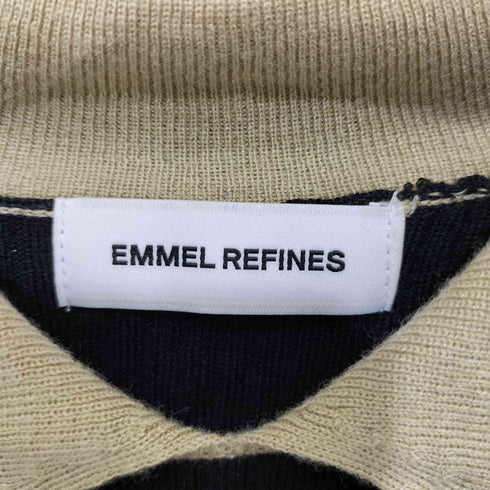 エメルリファインズ EMMEL REFINES EM HW ハイショクエリ リブ ニット レディース FREE
