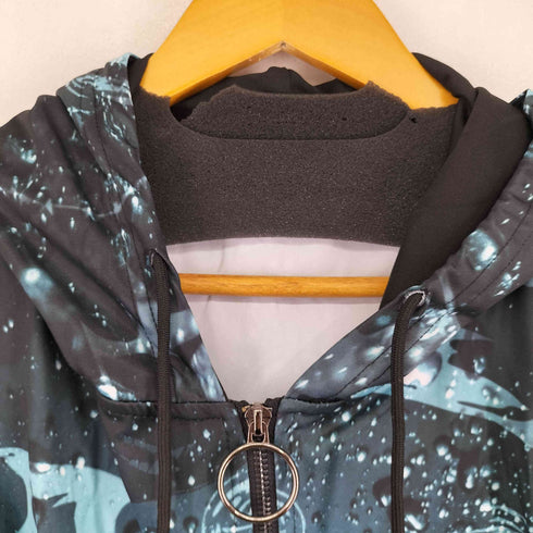 ニーアクロージング NIER CLOTHING 総柄 ロングジップパーカー レディース FREE