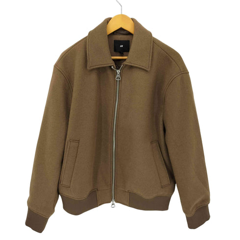 エイチアンドエム H&M ダブルジップ メルトンブルゾン ドロップショルダー メンズ import:L