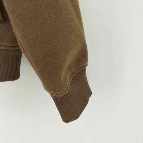 エイチアンドエム H&M ダブルジップ メルトンブルゾン ドロップショルダー メンズ import:L