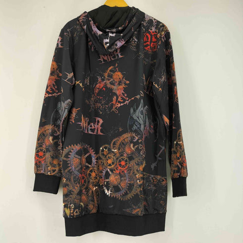 ニーアクロージング NIER CLOTHING 総柄 ロングジップパーカー レディース FREE