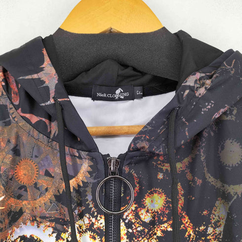 ニーアクロージング NIER CLOTHING 総柄 ロングジップパーカー レディース FREE