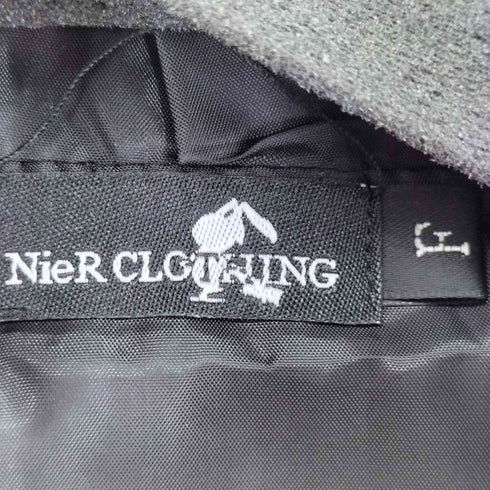 ニーアクロージング NIER CLOTHING 注射器柄 ロングジップパーカー レディース FREE