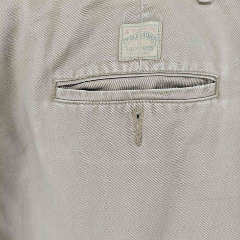 ポロバイラルフローレン Polo by RALPH LAUREN MADE IN USA 2タックコットンチノパン メンズ
