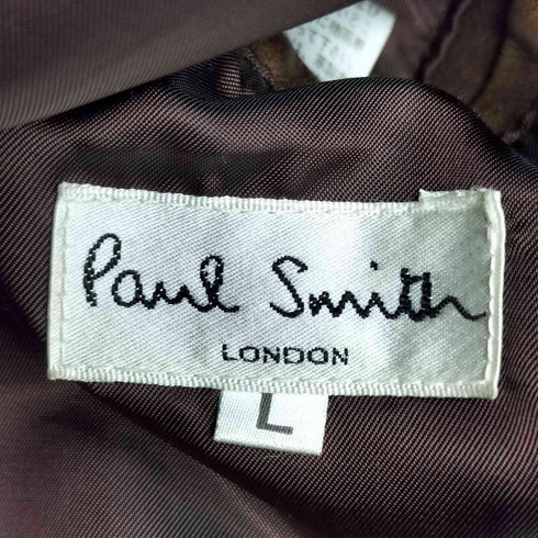 ポールスミス Paul Smith ホースハイド 馬革 シングルライダースジャケット メンズ import:L
