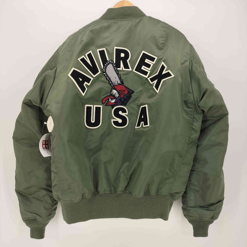 アヴィレックス AVIREX ONE MADE コラボ リバーシブル MA-1 フライトジャケット メンズ import:XL