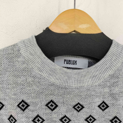 パブリュクス PUBLUX フェアアイルジャガードニット メンズ JPN:M