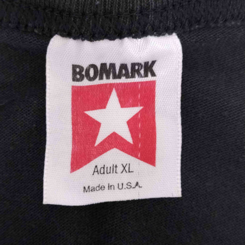 bomark 80~90s USA製 カレッジロゴヘンリーネックTシャツ メンズ import:XL
