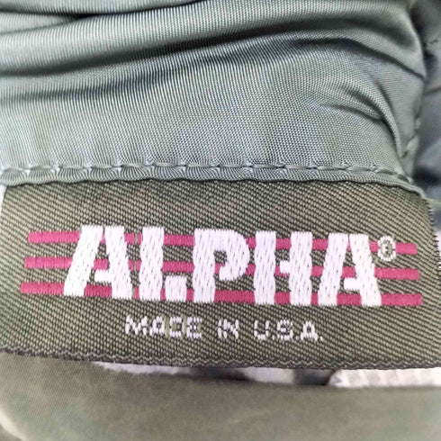 アルファ ALPHA 80S~90S USA製 旧ロゴ フライトジャケット メンズ X-LARGE