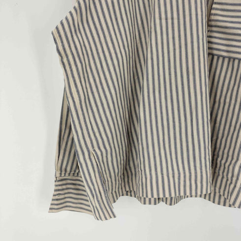 シンヤコズカ SHINYA KOZUKA HIS WORK SHIRT ストライプ長袖シャツ メンズ JPN:L