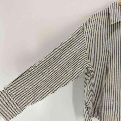 シンヤコズカ SHINYA KOZUKA HIS WORK SHIRT ストライプ長袖シャツ メンズ JPN:L