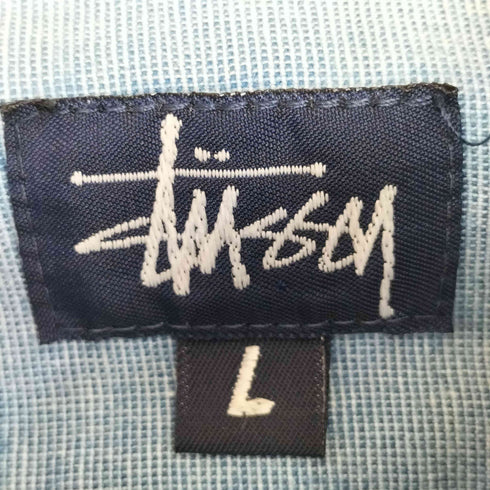 ステューシー Stussy 90-2000s OLD USA製 紺タグ プルオーバーシャツ メンズ import:L