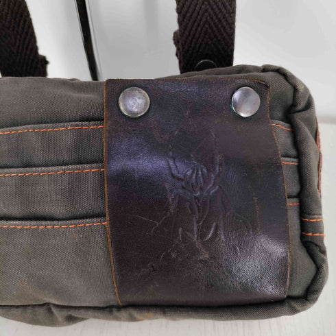 ディーゼル DIESEL レザー切替 ワックスコットン ミニショルダーバッグ メンズ