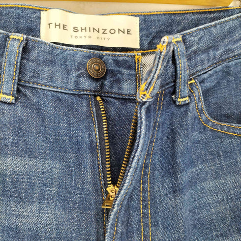 ザシンゾーン THE Shinzone スリムカットオフデニムパンツ レディース 34
