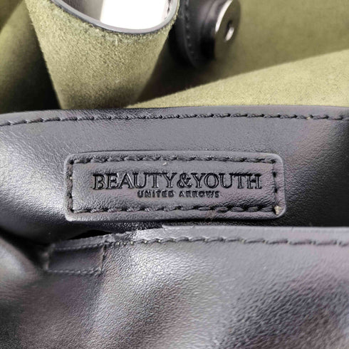 ビューティーアンドユースユナイテッドアローズ BEAUTY & YOUTH UNITED ARROWS フェイクレザー ワイドベルト ビッグ ショルダーバッグ レディース