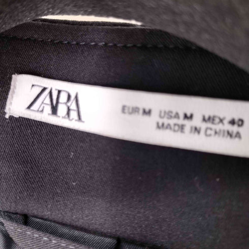 ザラ ZARA ダブルブレストベルテッドロングベスト ジレ レディース JPN:M