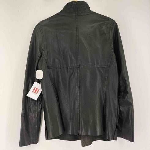 パッゾ PAZZO ダブルジップ シープレザーライダースジャケット ジップ加工 メンズ 44