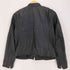 ジーナシス JEANASIS ラムレザー シングルライダース レザージャケット ダブルジップ レディース JPN:M