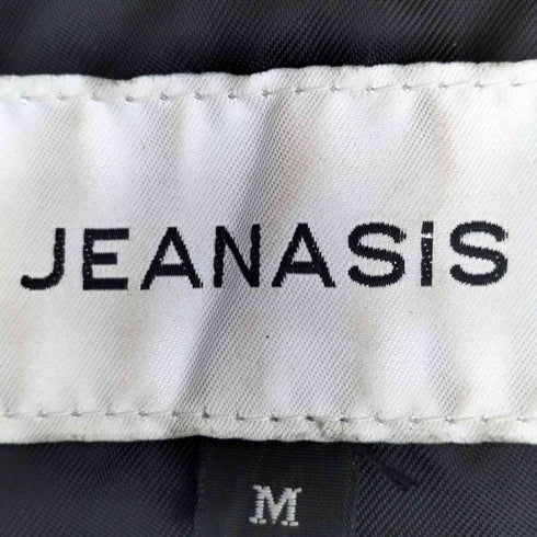 ジーナシス JEANASIS ラムレザー シングルライダース レザージャケット ダブルジップ レディース JPN:M