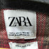 ザラ ZARA ジップアップチェックブルゾン 襟コーデュロイ フラップポケット メンズ JPN:L