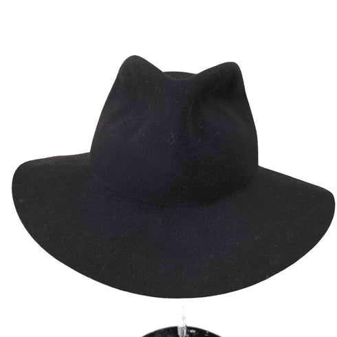 カシラ CA4LA FOLDABLE TEARDROP ラビットファー混 ウールバケットハット メンズ L