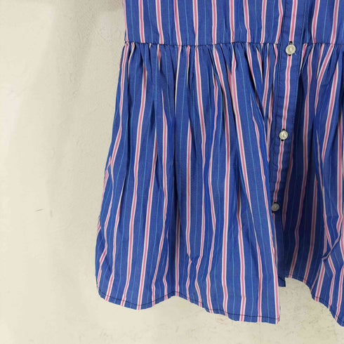 ラルフローレン RALPH LAUREN フレア ストライプ シャツワンピース レディース 160