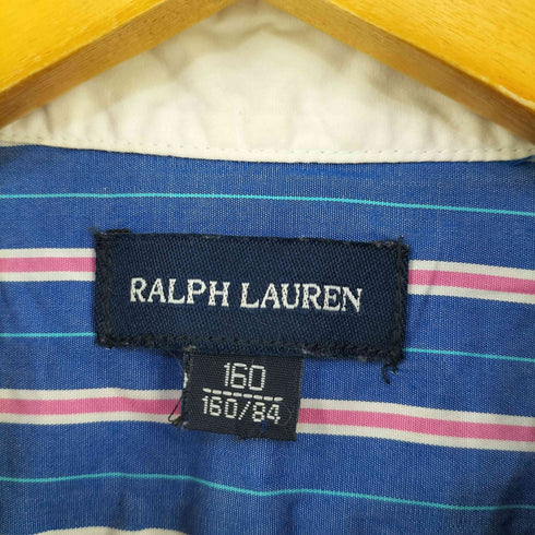 ラルフローレン RALPH LAUREN フレア ストライプ シャツワンピース レディース 160