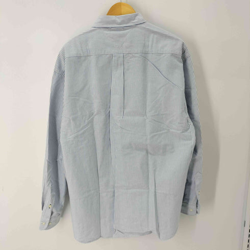 トミーヒルフィガー TOMMY HILFIGER ロゴ刺繍 ストライプ BD L/S シャツ オーバーサイズ メンズ JPN:XL