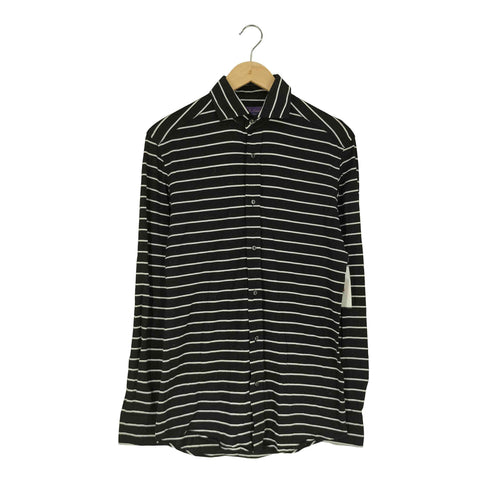 ラルフローレンパープルレーベル RALPH LAUREN PURPLE LABEL イタリア製 ストレッチ ボーダーシャツ レディース 14.5