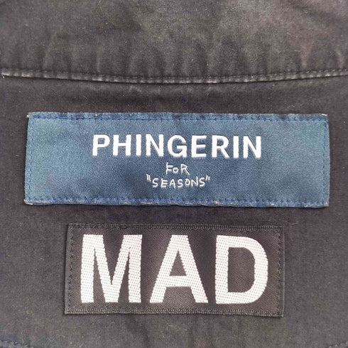 フィンガリン PHINGERIN チャイナシャツジャケット バックプリント MAD メンズ JPN:S