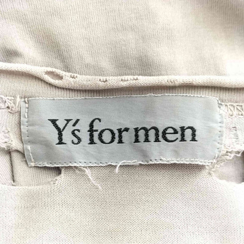 ワイズフォーメン Ys for men ダメージ クルーネックカットソー Y2K メンズ