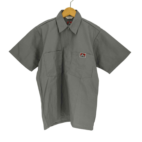 ベンデイビス BEN DAVIS ハーフジップ ワーク シャツ メンズ import:XS