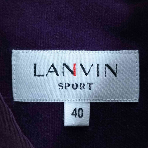 ラバンスポーツ LANVIN SPORT ロゴ刺繍 袖切替 コーデュロイ ボタンダウンシャツ メンズ 40