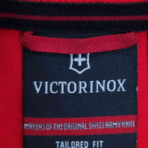 ビクトリノックス VICTORINOX ロゴ刺繍 ハーフジッププルオーバー ポロシャツ メンズ import:M