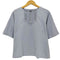 コットンハウスアヤ Cotton House Aya 製品染め 五分袖カットソー レディース JPN:M
