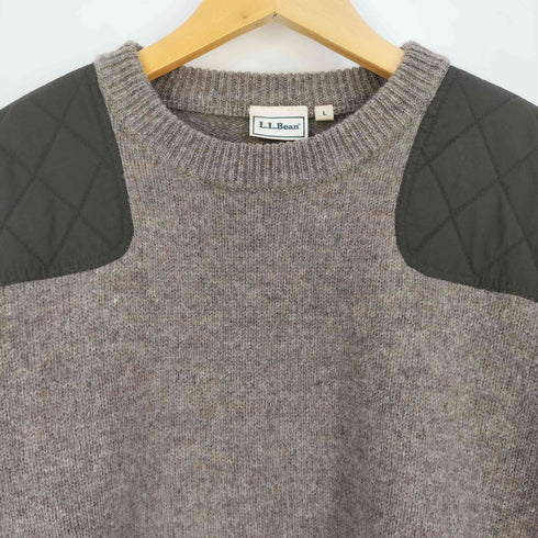 エルエルビーン L.L.Bean キルティングパッチ ウール コマンドニット メンズ import:L
