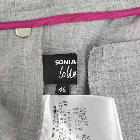 ソニアリキエル SONIA RYKIEL ストレッチ ノータック スラックス パンツ レディース 46
