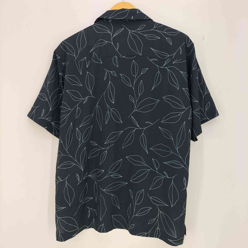 アイテムズ アーバンリサーチ ITEMS URBAN RESEARCH リーフプリント オープンカラー半袖シャツ メンズ JPN:M