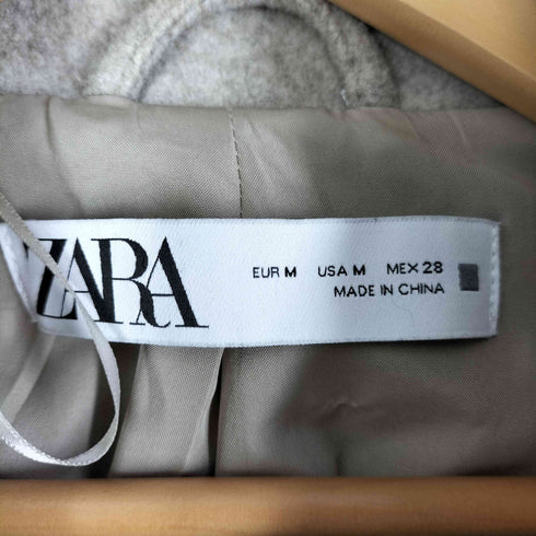 ザラ ZARA ダブルチェスターコート オーバーサイズコート レディース import:M