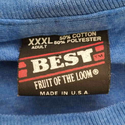 フルーツオブザルーム FRUIT OF THE LOOM USA製 BEST 無地 シングルステッチ クルーネック Tシャツ メンズ XXXL
