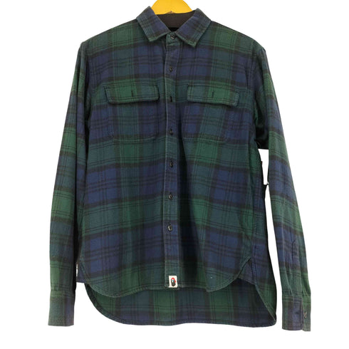 アベイシングエイプ A BATHING APE L/S pirate チェックシャツ メンズ JPN:M